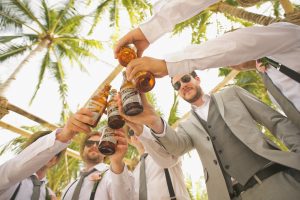 People Cheering with Wine Glasses